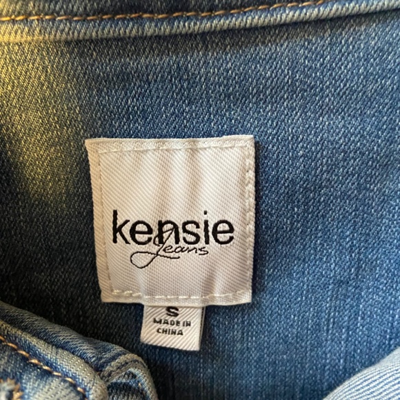 Kenzie Jeans Denim Ruffle Jacket - Picture 2 of 9